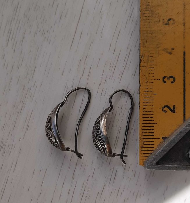 Серебряные серьги СССР