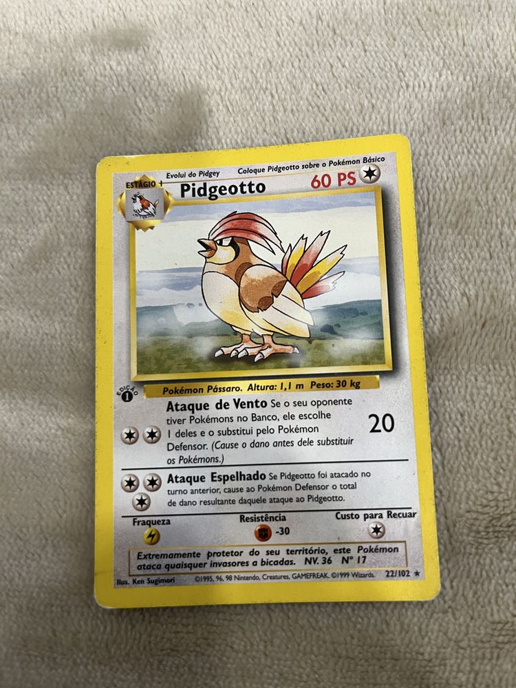 Vendo cartas pokemon (primeira ediçao)