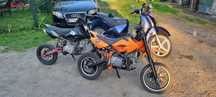 Zamienię 2szt.pitbike w cenie jednego 120cm3mrf kayo mini cross skuter