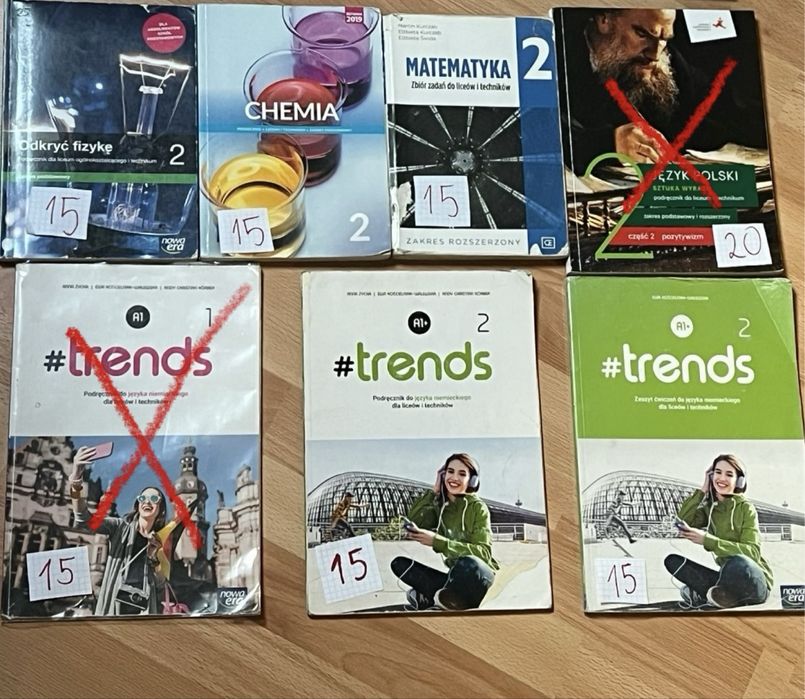 Książki do 1/2 klasy liceum i technikum