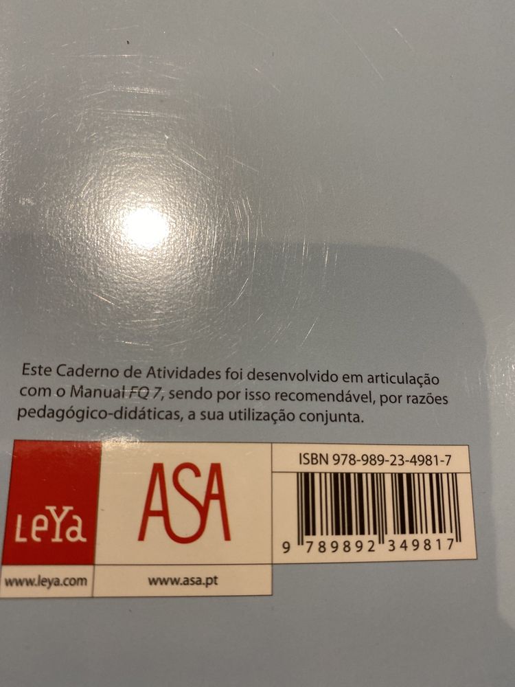 CADERNO DE ATIVIDADED FQ 7 - Físico  Quimica 7º Ano