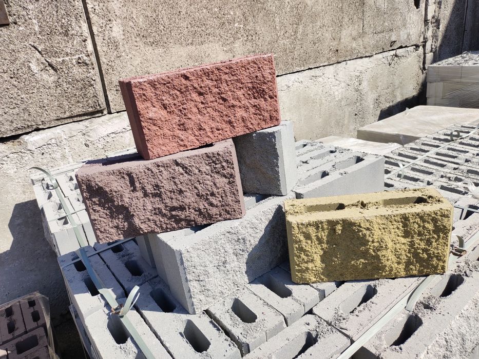 Шлакоблок колотый, полублок рваный