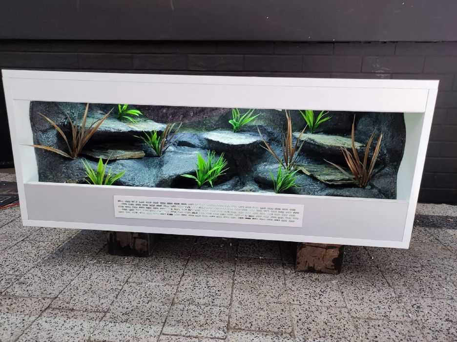 Terrarium 100x40x40 z płyty meblowej gekon agama jaszczurka KOŚCIAN