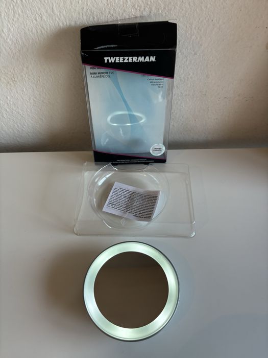Espelho de bolso Tweezerman Led 15X Mini Mirror