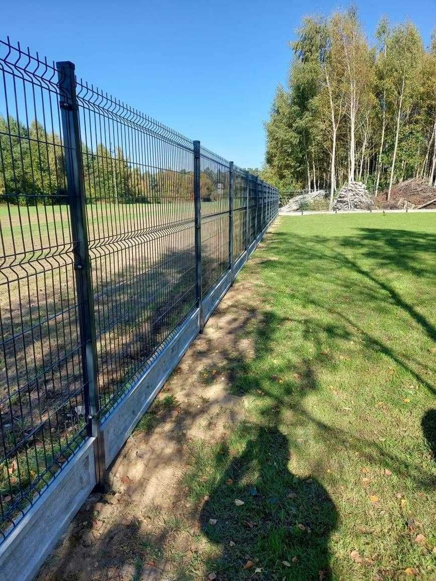 Ogrodzenie panelowe ø 4,0mm, H-123 cm + podmurówka 25cm_ [z montażem]