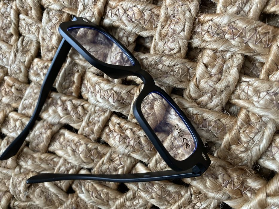 Okulary nowe, czarne oprawki