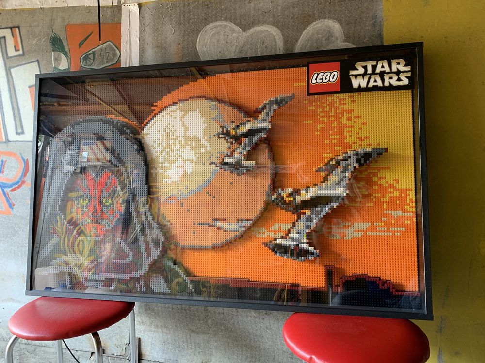 Lego StarWars месть Ситхов картина 3D с подсветкой