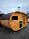 Sauna ogrodowa 4,0m OD RĘKI Ogrodowa 4 m Ellipse Owalna SPA Ogrodowe