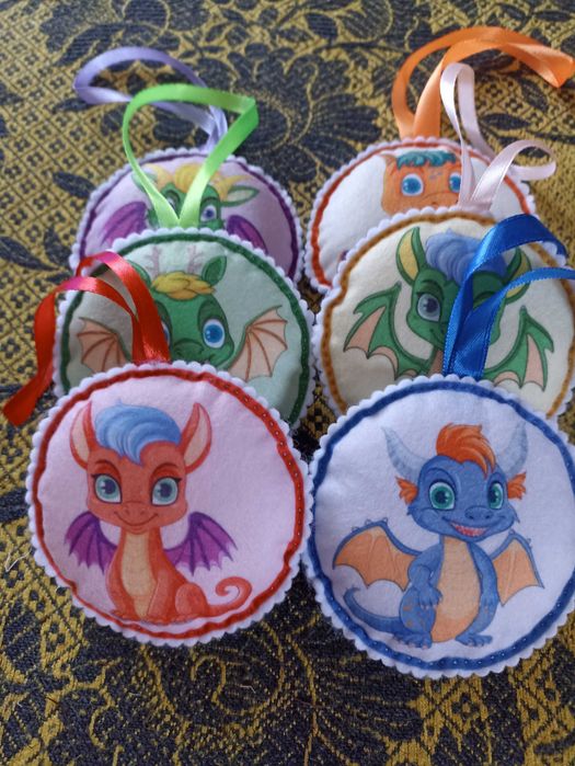 динозавр з фетру новий рік набір на ялинку кулька