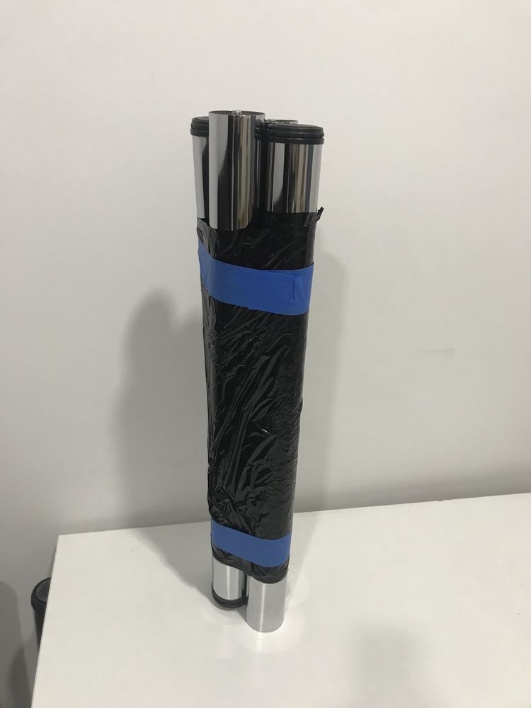 Metalowa nogaL=70cm fi6cm-cena za 1szt.kolor chromowany,posiadam 2szt