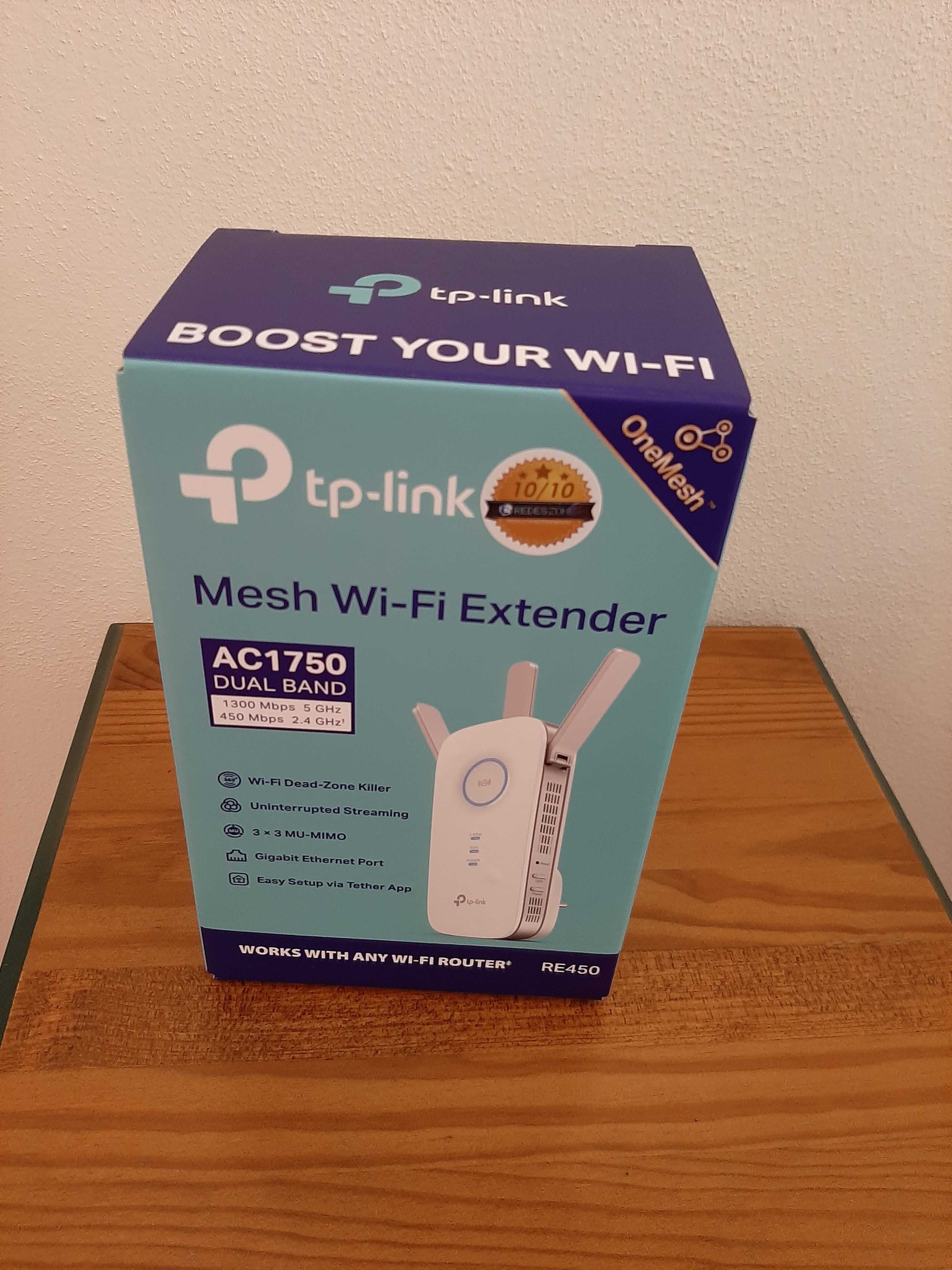 Extensor de rede Wi-Fi TP Link AC1750 RE450