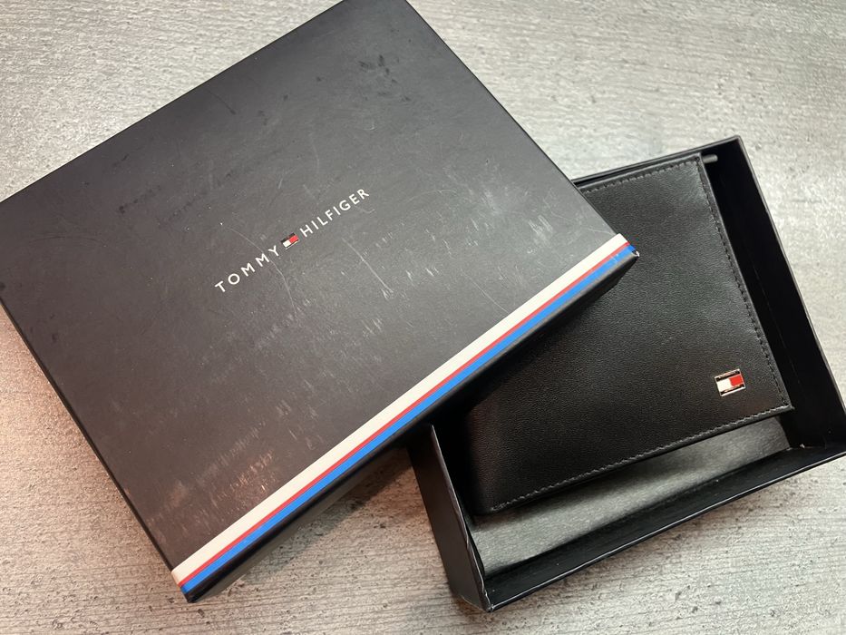 Tommy Hilfiger skorzany meski portfel Nowy w pudelku
