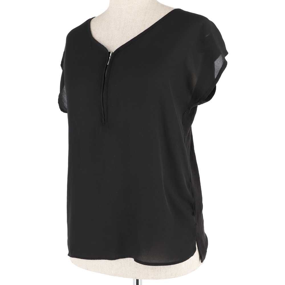 Czarna bluzka z krótkim rękawem marki New look, rozmiar 40