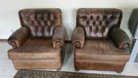 Conjunto de sofás em couro