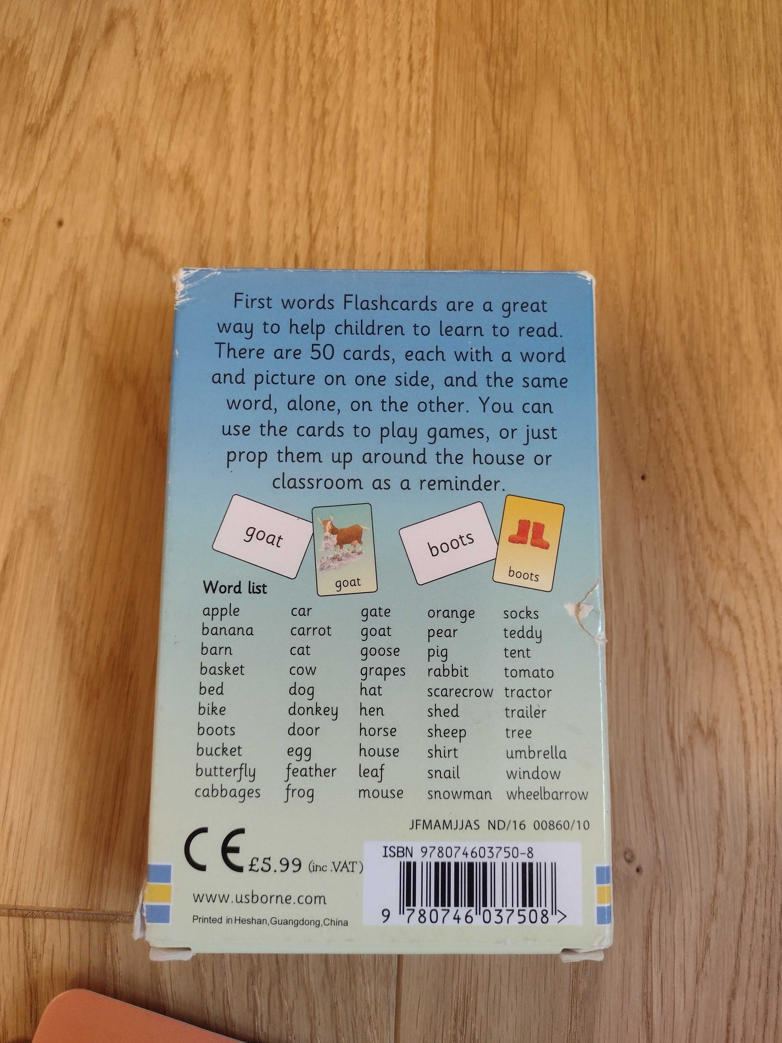 Karty do nauki j.angielskiego First Worda Flashcards, jak nowe!