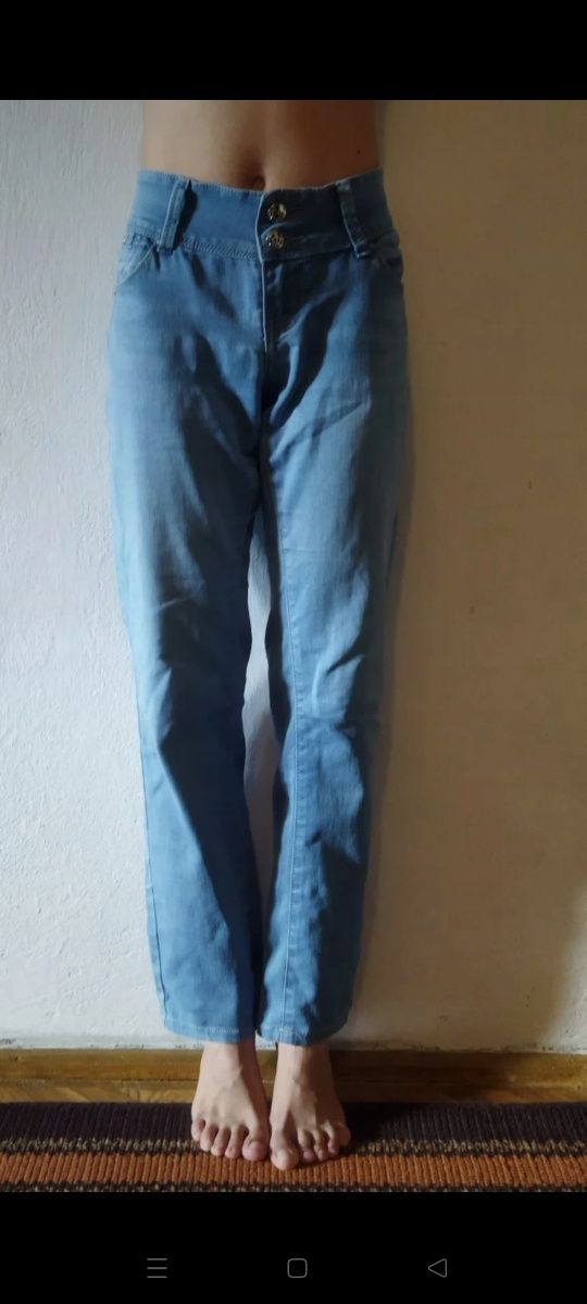 Quality jeans collection jasno niebieskie spodnie S H&M