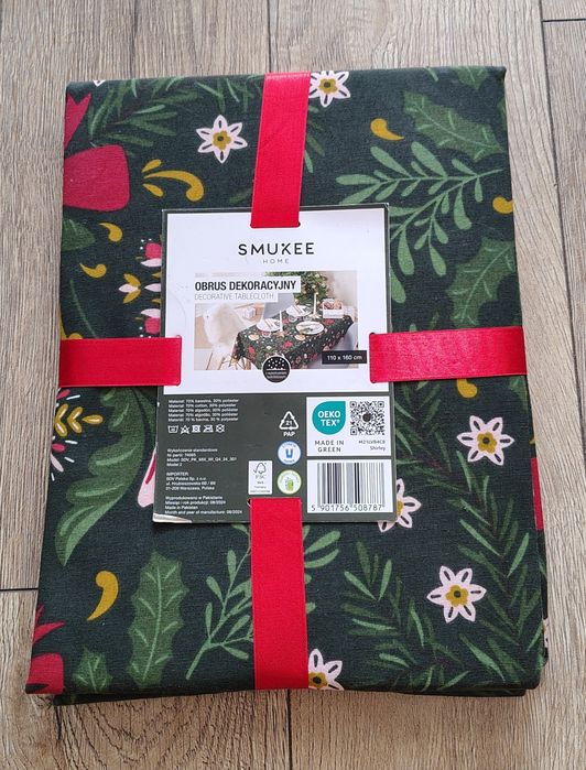 Obrus dekoracyjny świąteczny 110x160 nowe
