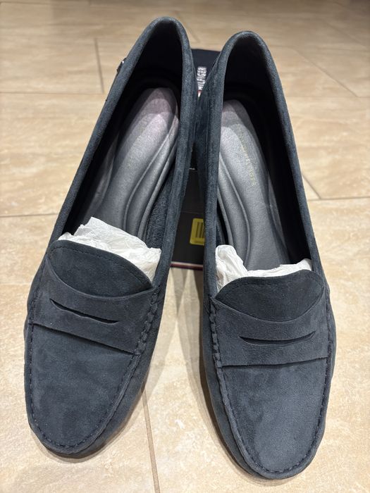 Mokasyny damskie granatowe Tommy Hilfiger essential