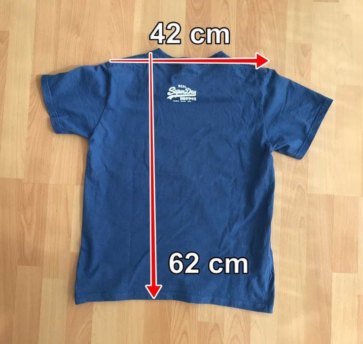 T-shirt Superdry azul