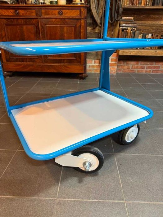 Regał fabryczny, wózek warsztat, antyk