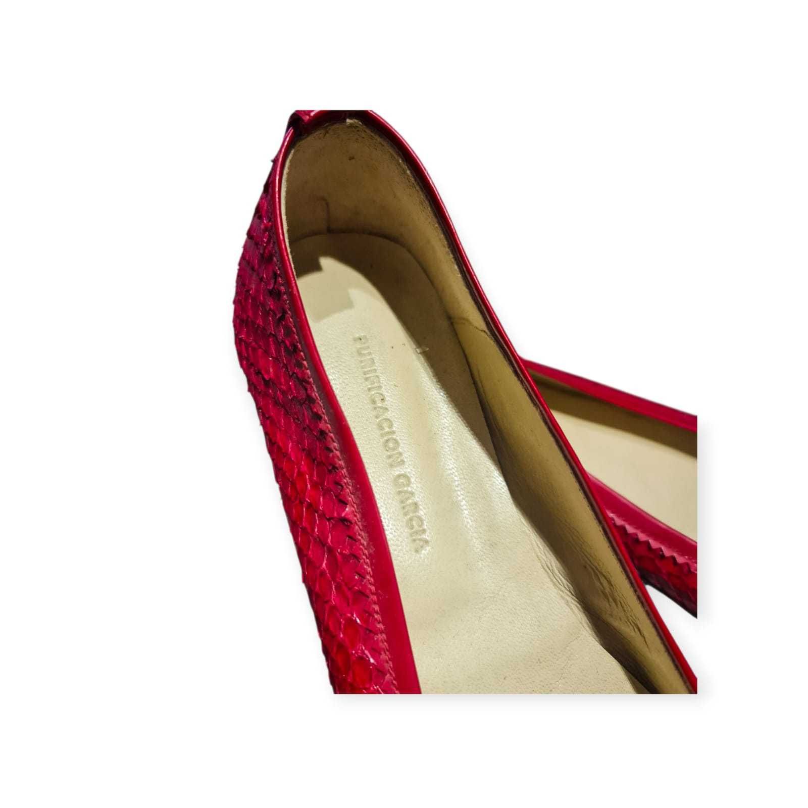 Sapatilhas Femininas Purificación García – Vermelho Escama -Tamanho 38