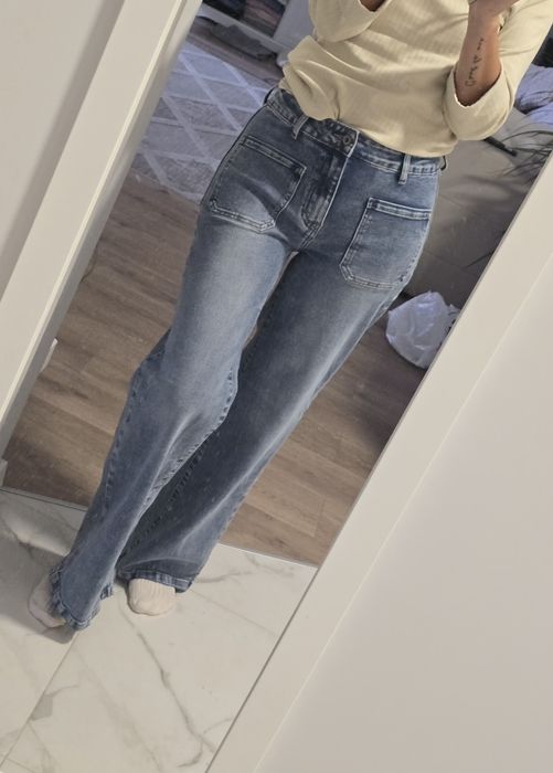 Nowe szerokie jeansy