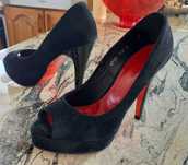 buty damskie szpilki Syrena rozm. 35 zamsz czarny