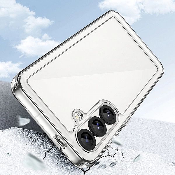 Etui Outer Space Case z żelową ramką na Xiaomi Poco C71 - przezroczyst