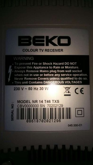 Tv 14" Cores BEKO