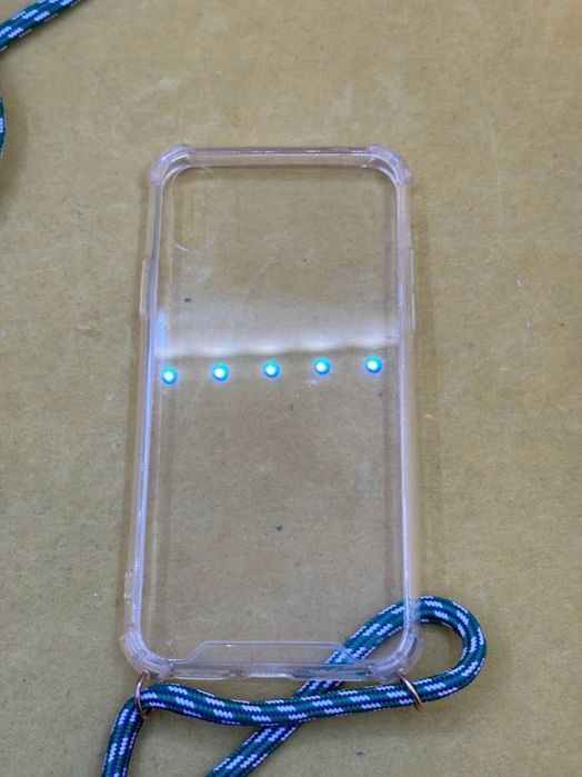 etui abitku na iphone x, przezroczysty naszyjnik z tpu