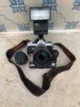 Pentax MX (anos 80) + sitema FLASH