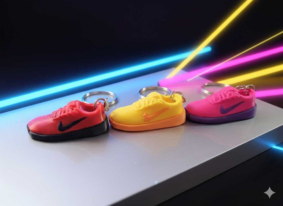 Brelok personalizowany sneakers 3D – dwukolorowy 4,5cm