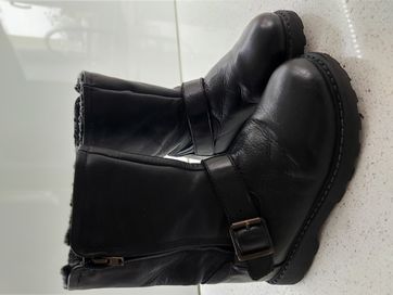 Buty Zimowe Trzewiki Kozaki Skóra Naturalna Zara r. 28 Ocieplane Super