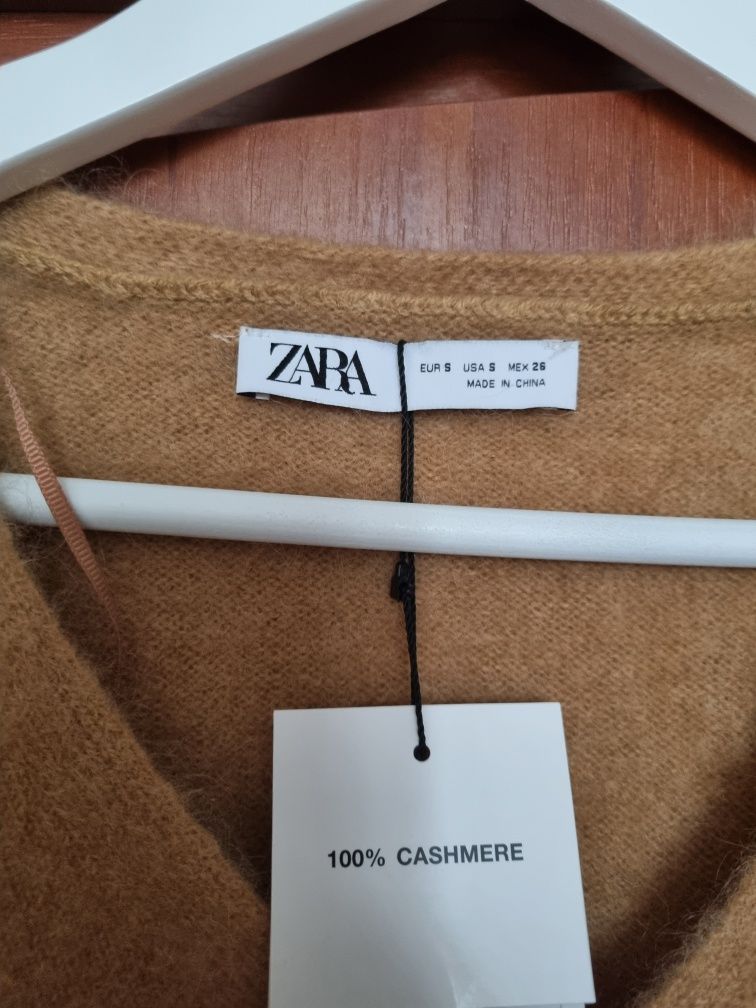 Zara kaszmirowy sweter S