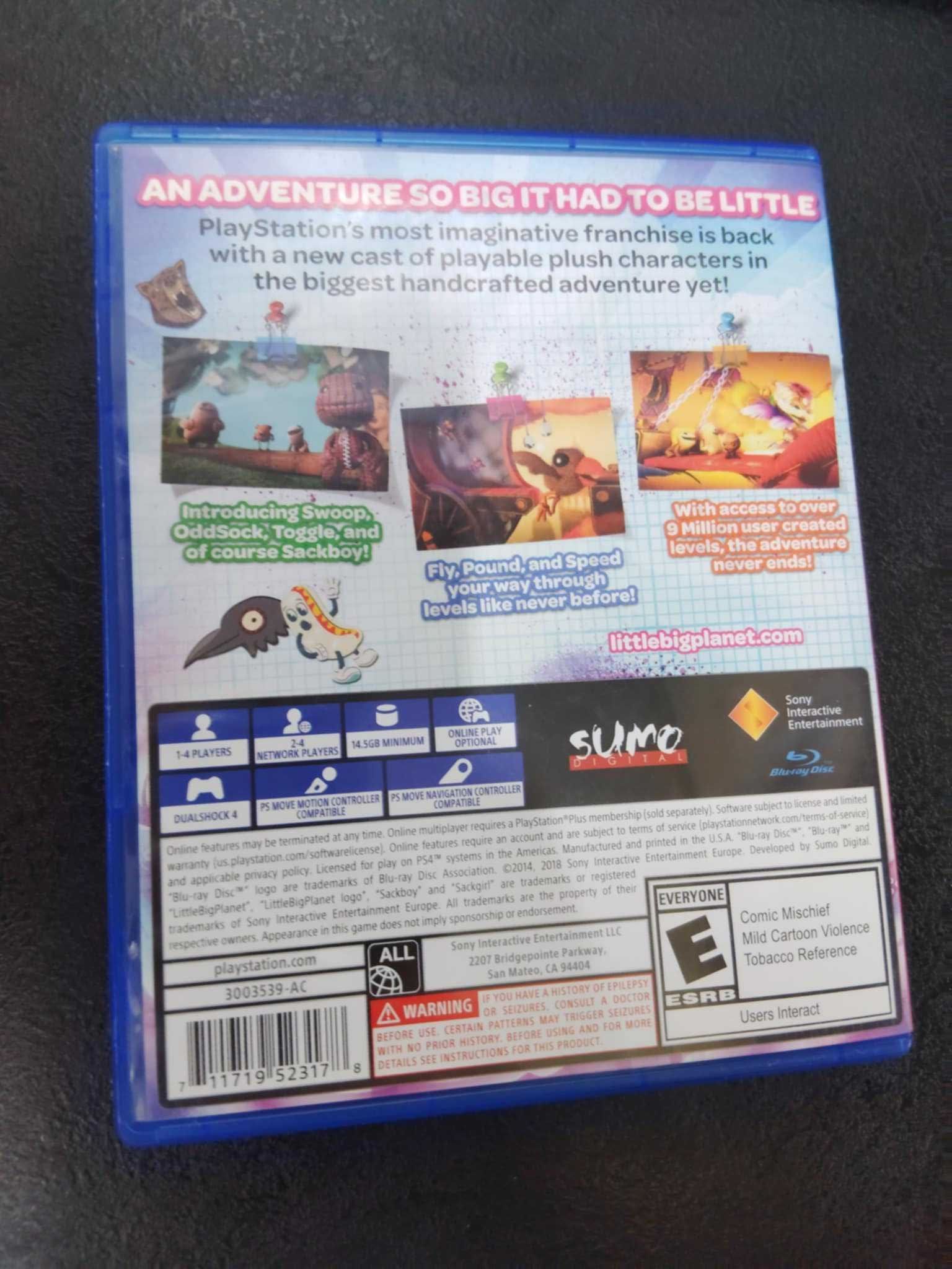 Little Big Planet 3 PS4 gra TYLKO PO Angielsku LittlebigPlanet 3