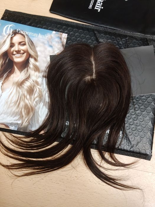 Mini topper z włosów naturalnych, marka Cameron hair