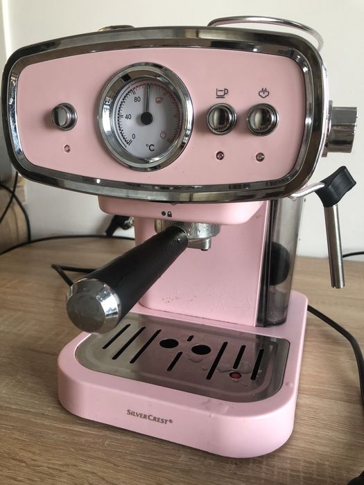 ekspres do kawy Silver Crest Espresso Machine różowe