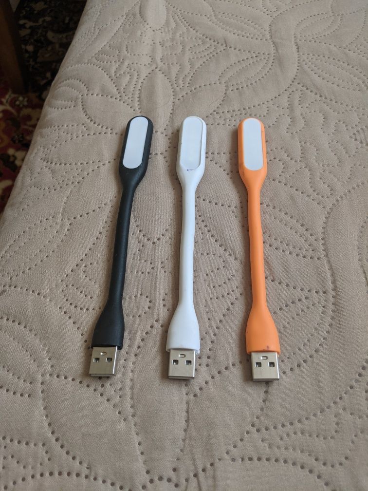 USB фанарик черный, фанарик для паввер банка, ноутбука