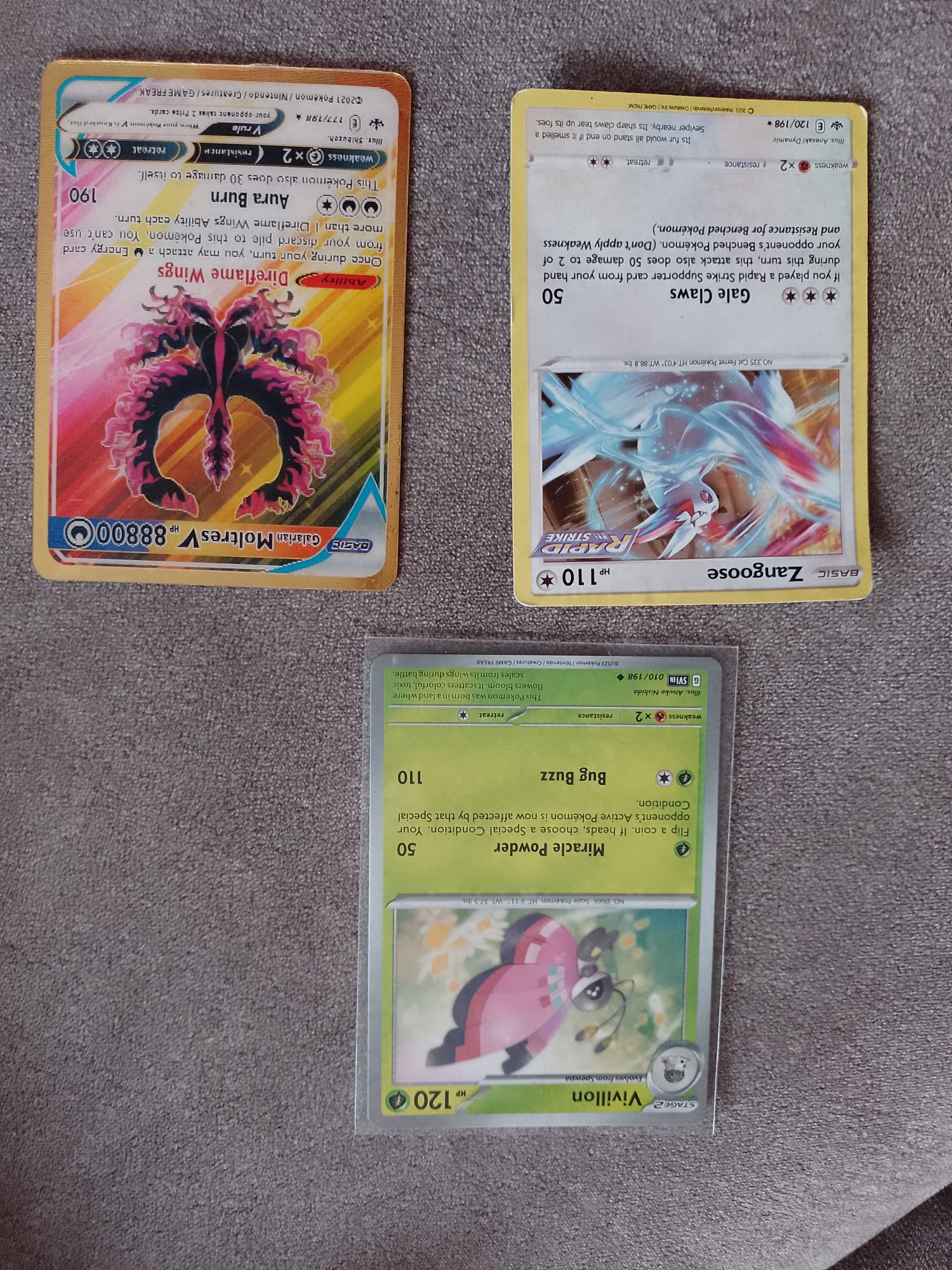 3 x karta pokemon