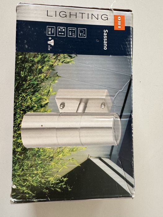 Kinkiet - Lampa zewnetrzna OBI Sassano