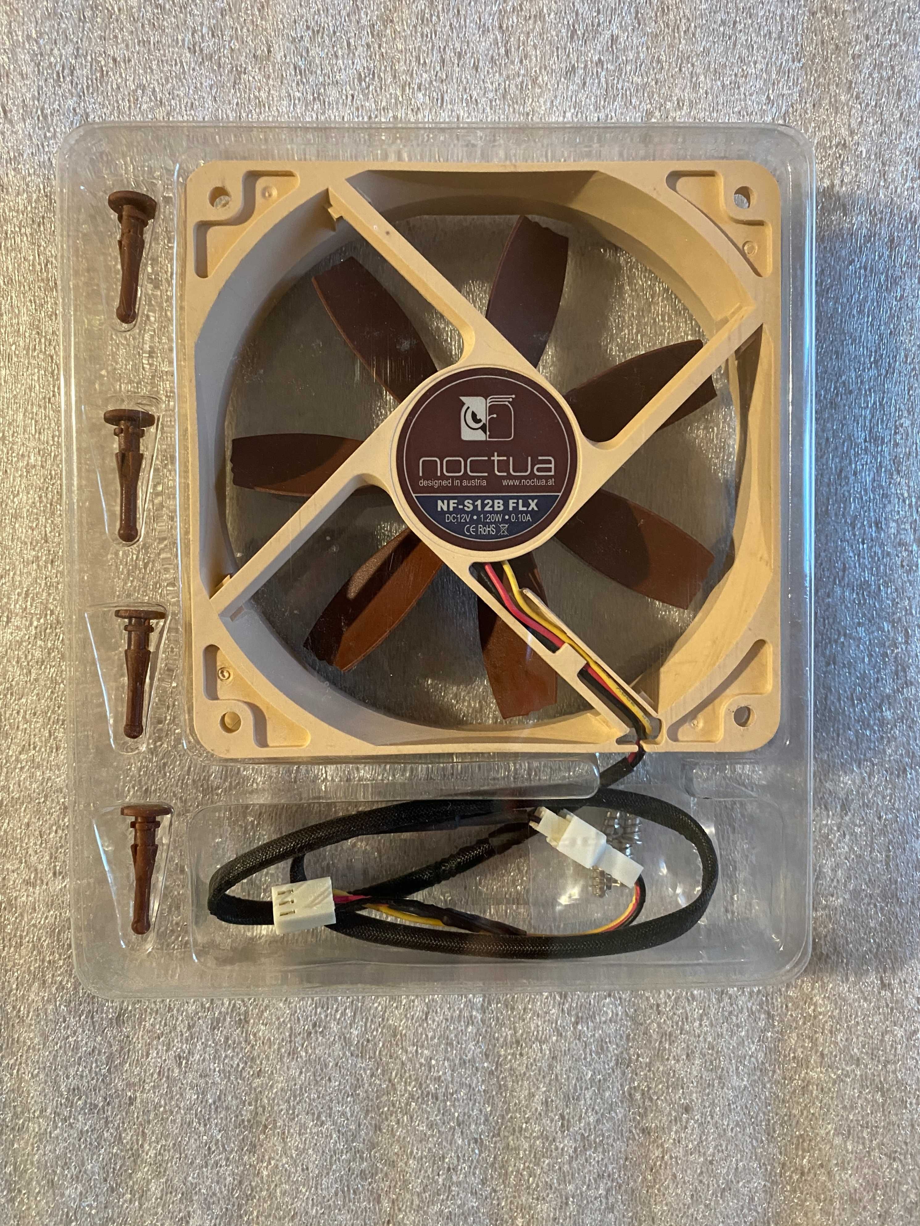 Топ кулер вентилятор Noctua NF-S12B FLX (120мм 3pin)