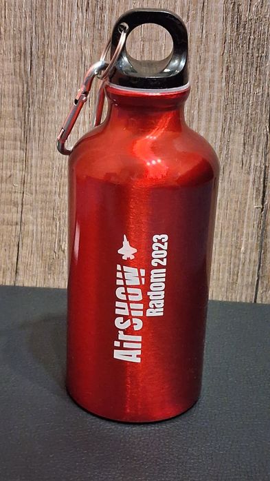 Bidon Aluminiowa butelka na wodę z karabińczykiem