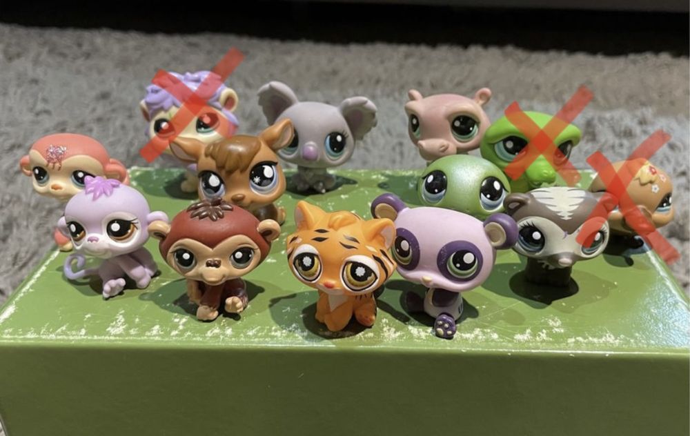 LPS Littlest Pet Shop oryginalne figurki: Zestaw dzikie zwierzęta