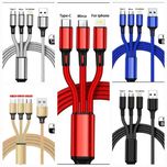 USB cabo de caregamento 3 em 1.