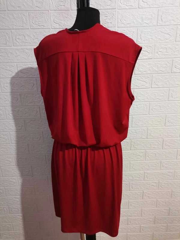 sukienka czerwona xl cena 35 zł elastyczna stan bardzo dobry