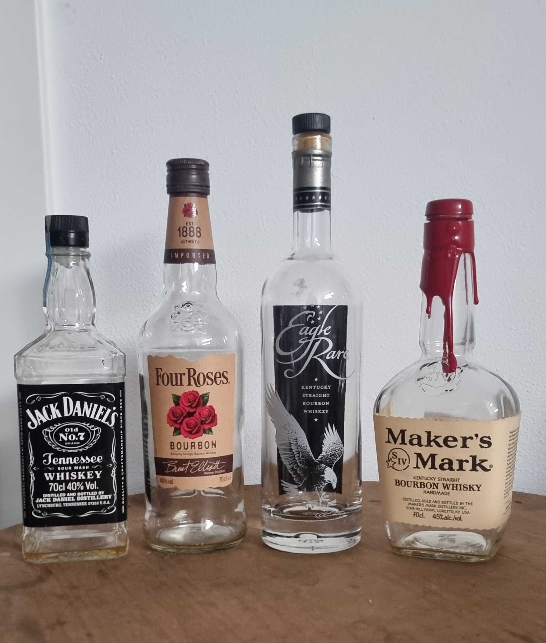 Garrafas vazias Whisky, James Martin's, Chivas, Redbreast, Jameson