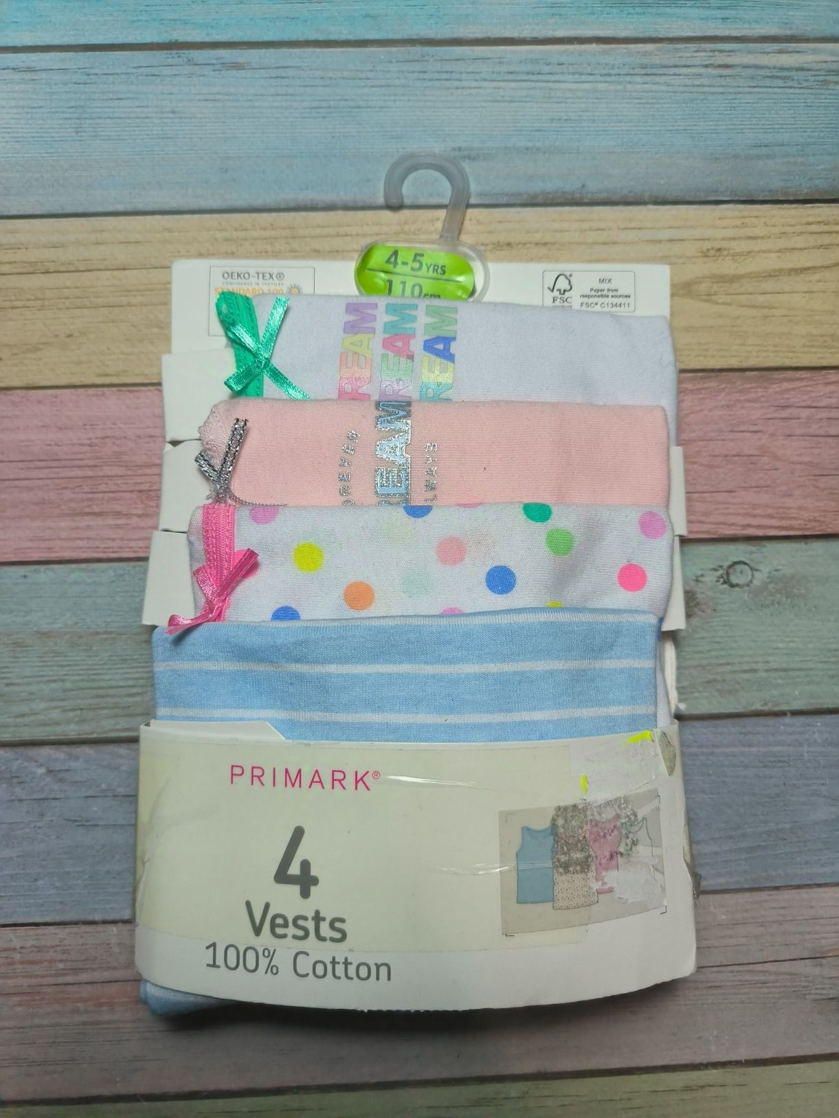 Маєчки Primark 2 4 5 8 9 р широкі брителі