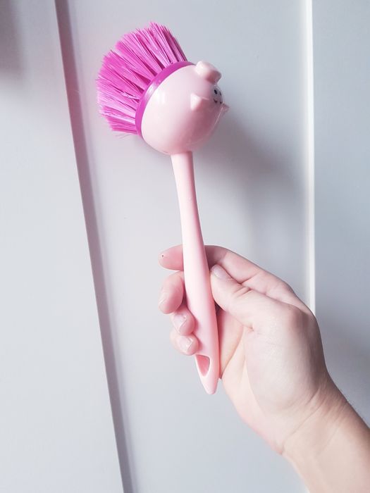 Nowa szczotka do mycia naczyń Świnka