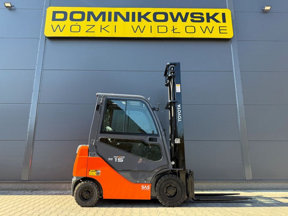 Toyota 02-8FDF15  wózek widłowy 2009R. DIESEL duplex kabina WYNAJEM SPRZEDAŻ SERWIS