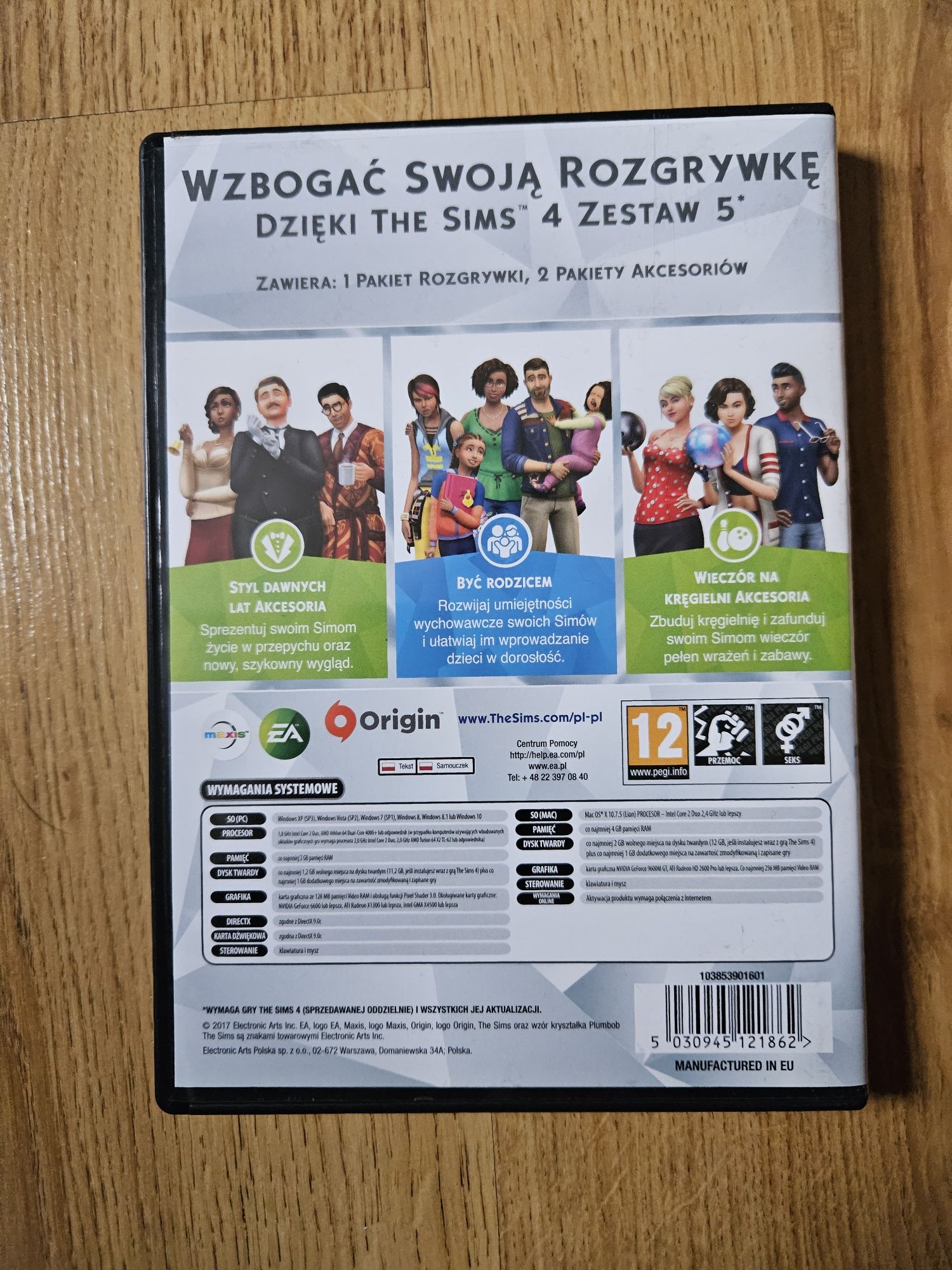 The Sims 4 Zestaw 5 Być Rodzicem Styl dawnych lat Wieczór na kręgielni